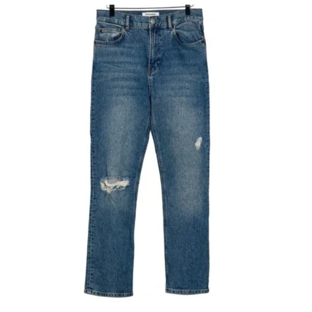 Reformation High Rise Palermo Destroyed Distressed Denim Jeans Size 26